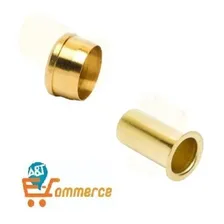 Insert + Anilha Para Tubo Nylon Ou Pu 16mm - 10 Unidades Cor Dourado Foto mini 1