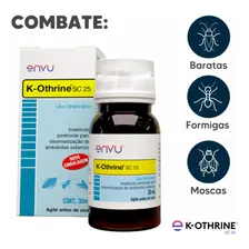 Inseticida líquido contra formigas mosquitos baratas K-othrine Sc 25 Envu 30mL Foto mini 3