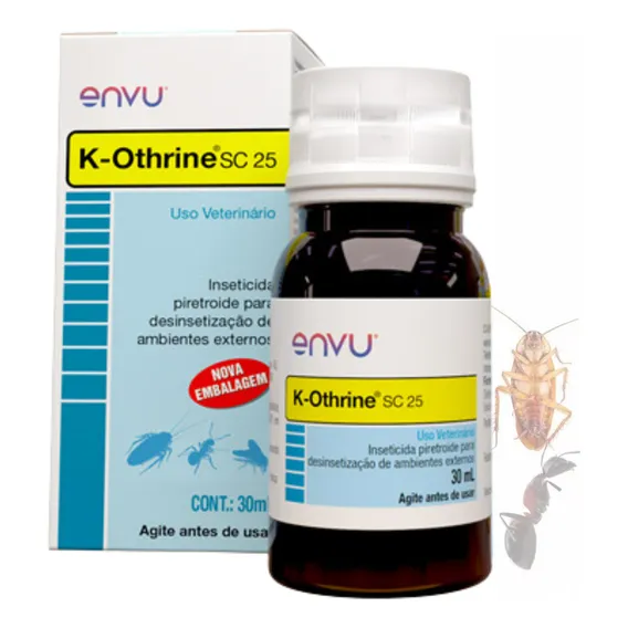 Inseticida líquido contra formigas mosquitos baratas K-othrine Sc 25 Envu 30mL Foto 1