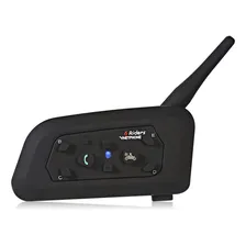 Intercomunicador V6 Moto Bluetooth Capacete Par 1200 Mt Foto mini 1