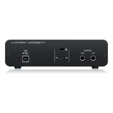 Interface de áudio Behringer U-Phoria UMC202 preta 2ª geração Foto mini 2