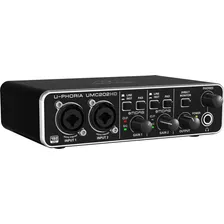 Interface de áudio Behringer U-Phoria UMC202HD preta Foto mini 2