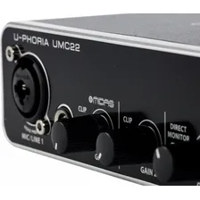 Interface De Audio Behringer Umc22 Melhor Que Um2 Lj Cor Preto 110v/220v Foto mini 4
