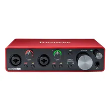 Interface De Áudio Focusrite Scarlett 2i2 3 Geração Foto mini 3