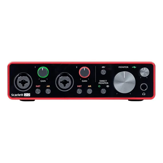 Interface De Áudio Focusrite Scarlett 2i2 3 Geração Foto 1