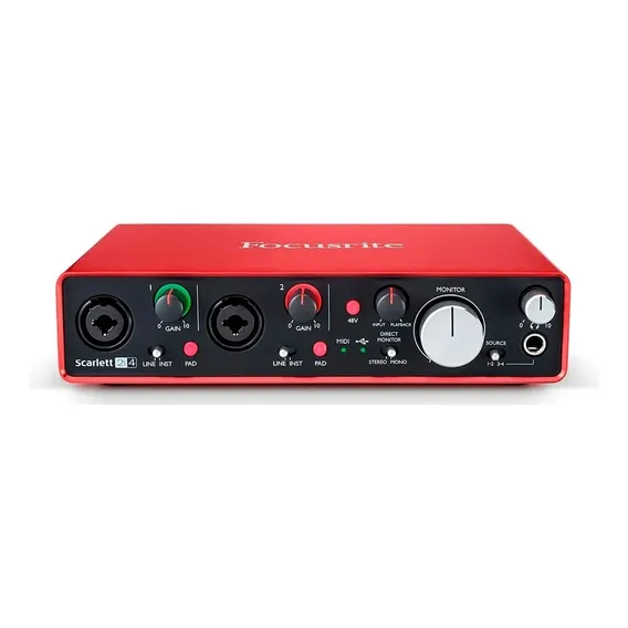 Interface de áudio Focusrite Scarlett 2i4 2ª geração Foto 1