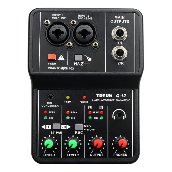 Interface de áudio USB Interface de áudio Teyun Conector XLR P Foto 1