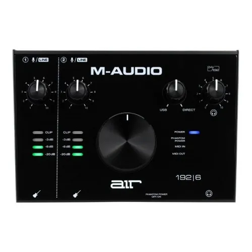 Interface de áudio USB Midi M-audio Air 192 6 Placa de som preta Foto 1