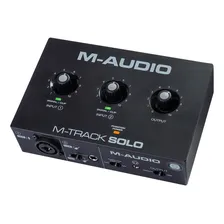 Interface Som Áudio Mtracksolo M-audio Profissional 2 Canais Cor Preto Foto  mini 1
