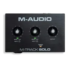 Interface Som Áudio Mtracksolo M-audio Profissional 2 Canais Cor Preto Foto mini  3