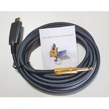 Interface Usb X P10 Cabo Guitarra Violão Baixo Teclado Pc E Foto mini 4