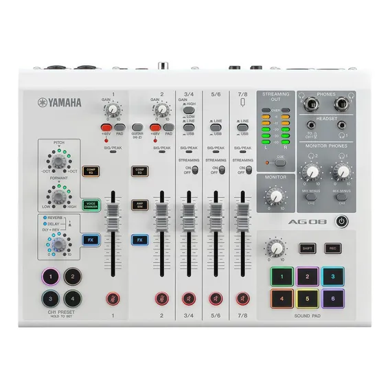 Interface Yamaha Ag08w Branco Foto 1