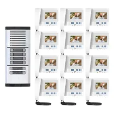 Interfone Hdl Com Câmera 12 Pontos Coletivo Completo Com Cor Prateado Bivolt Foto mini 1