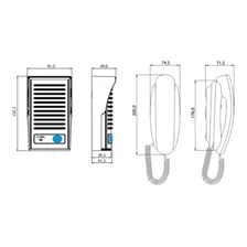 Interfone Hdl F8 Ntl Com Duplo Botão Porteiro Eletrônico Hdl Cor F8-ntl 110v/220v Foto mini 4