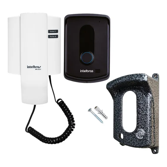 Interfone Porteiro Eletronico Ipr8010 Intelbras Com Protetor Foto 1