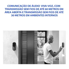 Interfone Porteiro Eletronico Sem Fio C/ Liberacao Fechadura Foto mini 3