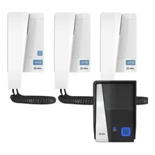 Interfone Residencial 3 Pontos Hdl F8 Ntl Completo Com Cor Branco Bivolt Foto mini 1