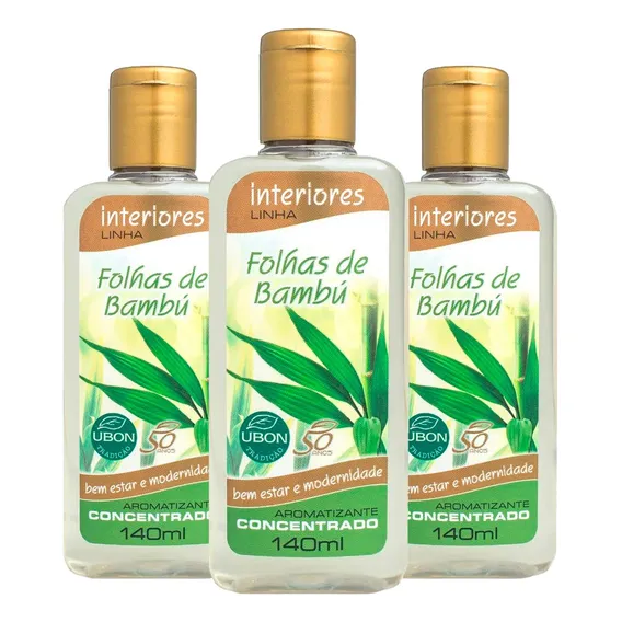 Interiores Ubon Tradição 140mL 3 unidades aromatizador bambú Foto 1