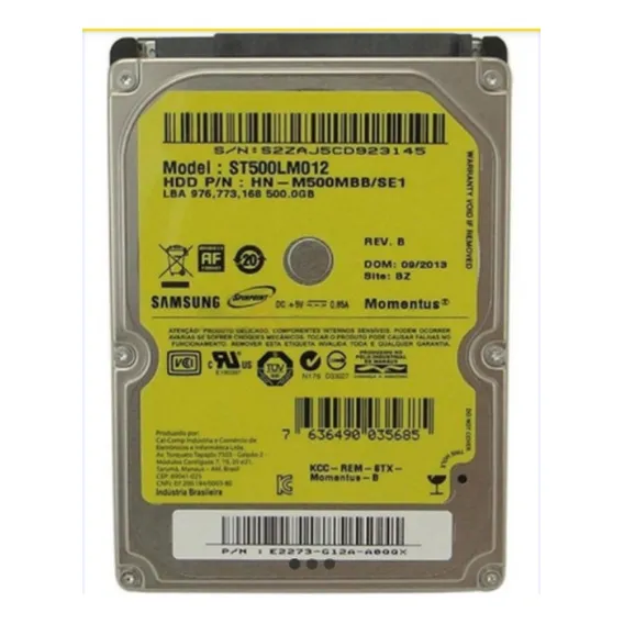 Interno Samsung Momentus ST500LM012 500GB Foto 1