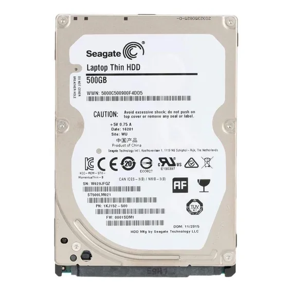 Interno Seagate Momentus Thin ST500LM021 500GB Foto 1