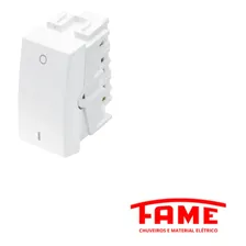 Interruptor Bipolar Simples 20a Branco Habitat Fame 2055 Foto mini 2