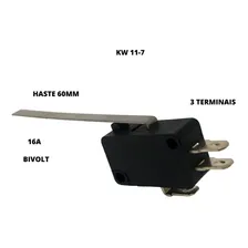 Interruptor Chave Micro Switch Fim Curso Kw11-7 Haste Longa Foto mini  2
