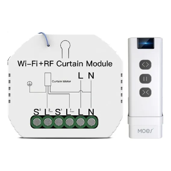 Interruptor Cortina Zigbee + Rf Casa Inteligente + Controle Foto 1