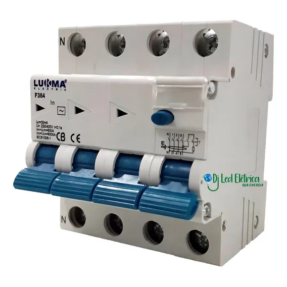 Interruptor De Fuga Lukma 4p Idr Dr 63a / 30ma Tetrapolar Foto 1