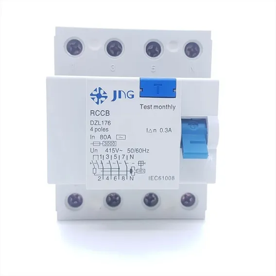 Interruptor Diferencial (idr) 4p 30ma 80a Dzl176 - Jng Foto 1