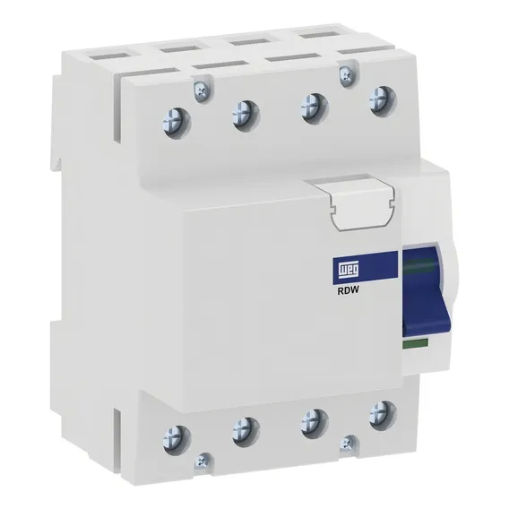 Interruptor Diferencial Residual Weg Dr 100a 4 Polos Rdw Foto 1