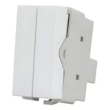 Interruptor Duplo Paralelo 10a-250v Branco Infiniti Margirius Foto mini 1