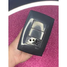 Interruptor Duplo Simples + Tomada 20a Home Preto Black Blux Foto mini 3