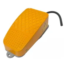 Interruptor Eletrico Metalico Tipo Pedal Jng Mdfs-3 1na+1nf Cor Laranja Foto mini 2