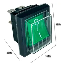 Interruptor Eletrônico Metaltex Interruptor Com Botão 220v 16a - Verde Foto mini 3