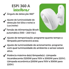 Interruptor Sensor Presença Iluminação Espi360a - Intelbras Foto mini 4