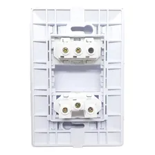 Interruptor Simples 1 Tecla + Tomada 2p+t 10a Placa 10 Unid Cor Branco Corrente Nominal 10 A Voltagem Nominal 110v Foto mini 4