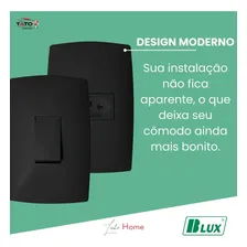 Interruptor Simples Blux Home Preto Completo Foto mini 3