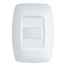Interruptor Simples Fame Elegance Com Placa 4x2 Branco Foto  mini 1