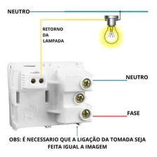 Interruptor Simples Tomada 10a Dupla P/ Móveis Ilumi Slim Foto mini 4