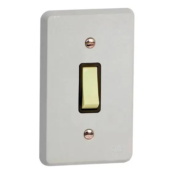 Interruptor Simples Vertical 10a 250v 4x2 Cinza Fame Foto 1