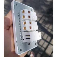 Interruptor Tomada Duplo Liga Desliga + 2 Entrada Usb Bivolt Cor Branco Foto mini  2