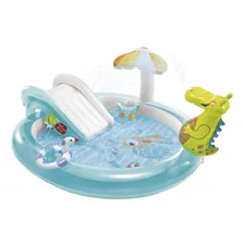 Intex 57165 piscina inflável infantil 160L com escorregador Foto mini 4
