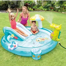 Intex 57165 piscina inflável infantil 160L com escorregador Foto mini  2