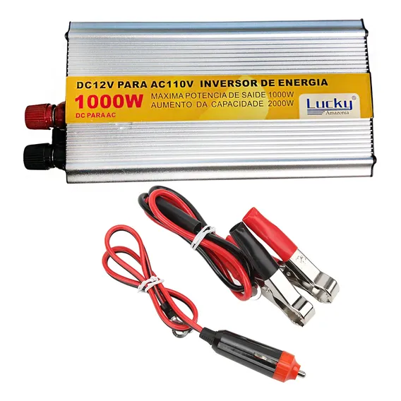 Inversor 1000w 12v Para 110v Conversor Transformador Tensão Foto 1
