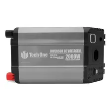 Inversor 2000w 12v Para 110v Conversor Tech One Tomada Usb Foto mini 2