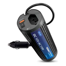 Inversor Automotivo Veícular 60hz 200w 12v/110v Usb 3.0 Foto mini 2
