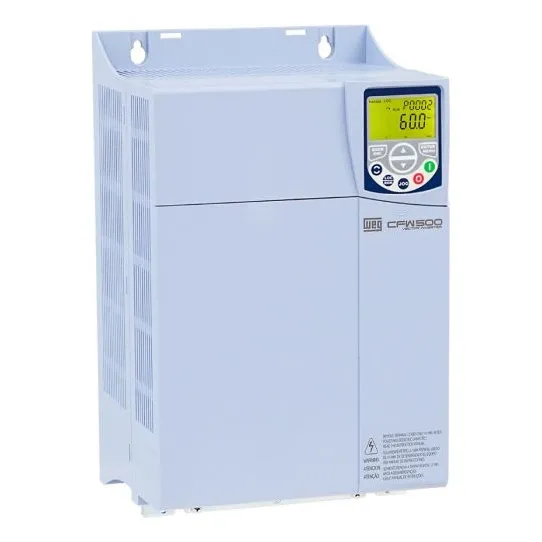 Inversor De FrequĂȘncia Cfw500 25cv 380v 39a 18,5kw Tri Weg Foto 1