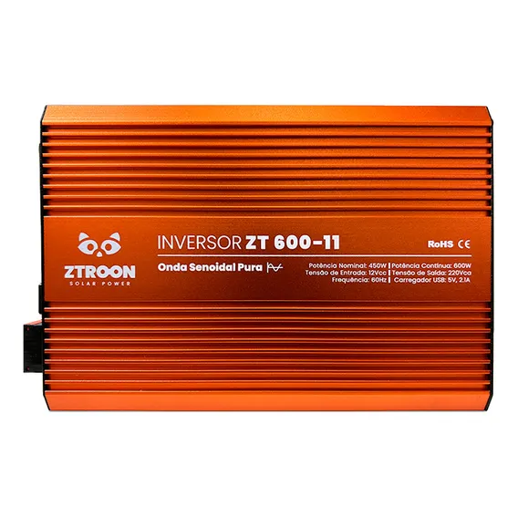 Inversor Off Grid Senoidal Ztroon Zt600-11 - 600w - 12/ 127v Foto 1