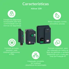 Inversor Schneider inversor de frequência 7,5cv Atv320u55n4b Foto mini  2