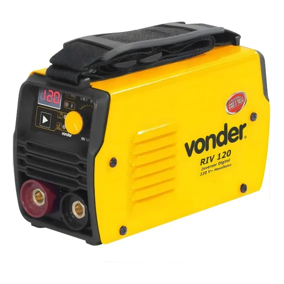 Inversor Solda Display Dig Eletrodo Tig Riv120 Maleta Vonder Cor Amarelo 220V Foto 1
